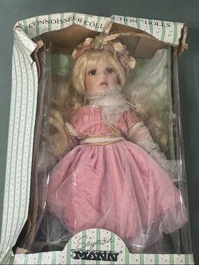 Seymour Porcelain Doll in Pink Dress